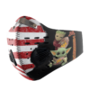 Baby Yoda And Groot Hug Minnesota Vikings American Flag Activated Carbon Filter Sport Mask