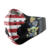 Baby Yoda And Groot Hug Seattle Seahawks American Flag Activated Carbon Filter Sport Mask