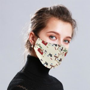 French Bulldog Cloth Face Mask Reusable