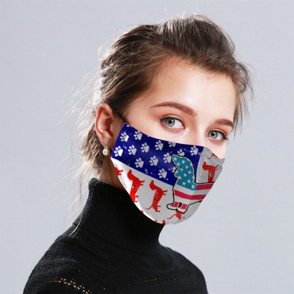 Dachshund Cloth Face Mask Reusable