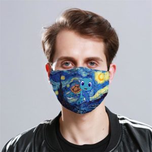 Starry Sea Turtle Van Gogh Cloth Face Mask Reusable