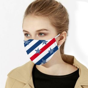 US Stripe Cloth Face Mask Reusable