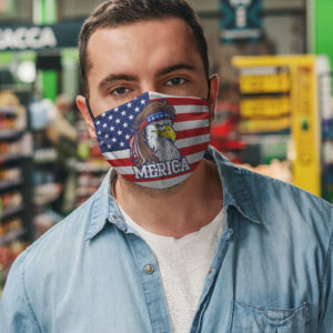 Mullet Merica America Flag Washable Custom Face Mask