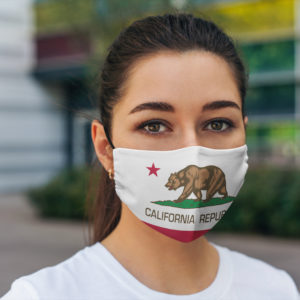 California Republic flag Cloth Face Mask 1