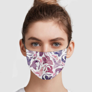 Dragon Fire Pink And Purple Cloth Face Mask