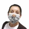 English Bulldog Scratch Face Mask