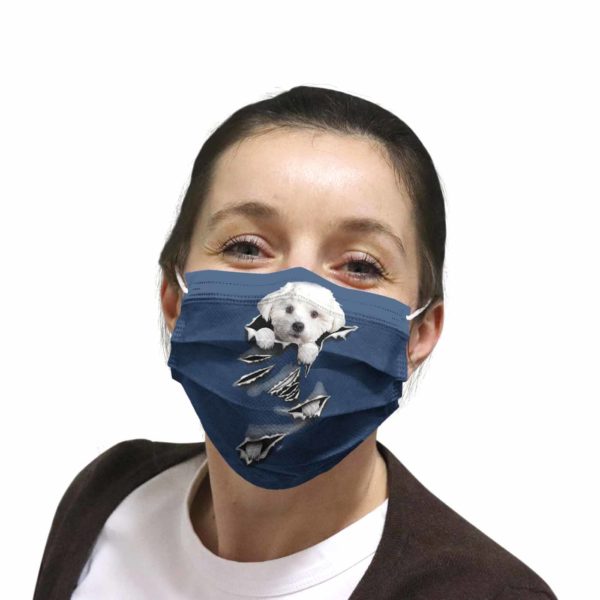 Maltese Scratch Face Mask