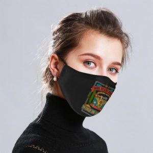 Hippie Cat Cloth Face Mask Reusable