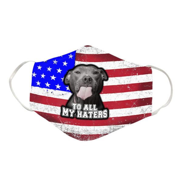 Funny Pit Bull Cloth Face Mask Reusable