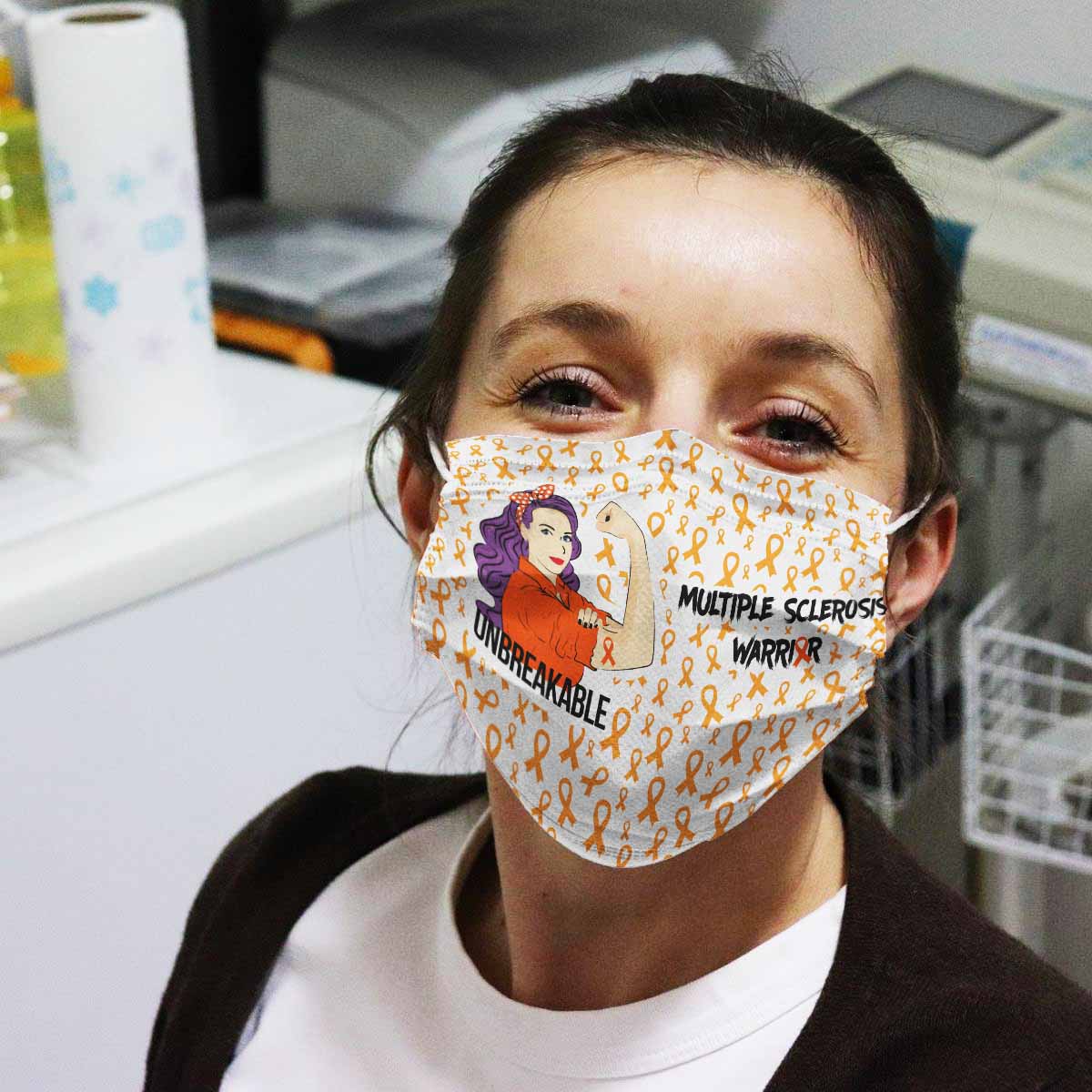 Multiple Sclerosis Awareness Unbreakable Face Mask