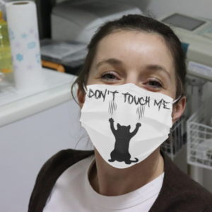 Black Cat Scratch – Dont Touch Me Cloth Face Mask