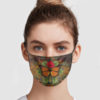 Butterfly And Flower Vintage Cloth Face Mask