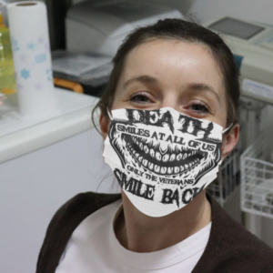 Death Smiles At All Of Us – Only The Veterans Cloth Face Mask