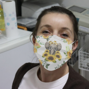 Elephant Sunflower Cloth Face Mask