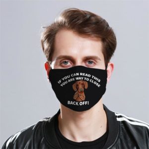 Dachshund Funny Cloth Face Mask Reusable