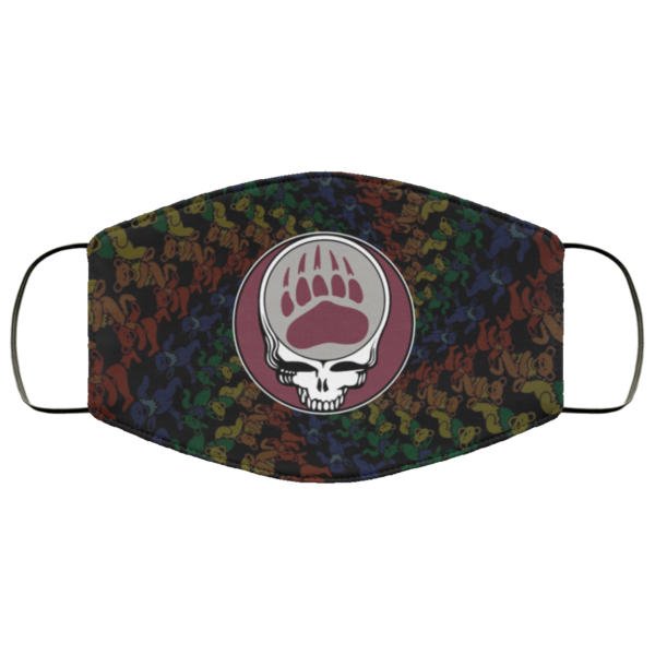 Montana Grizzlies Grateful Dead Face Mask