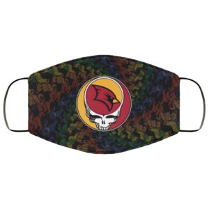 Saginaw Valley State Cardinals Grateful Dead Face Mask