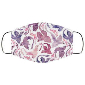 Dragon Fire Pink And Purple Cloth Face Mask