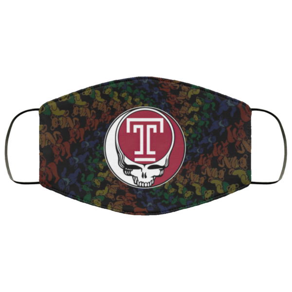 Temple Owls Grateful Dead Face Mask