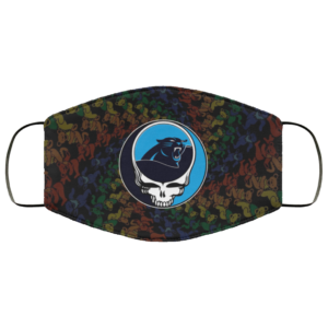 Carolina Panthers Grateful Dead Face Mask