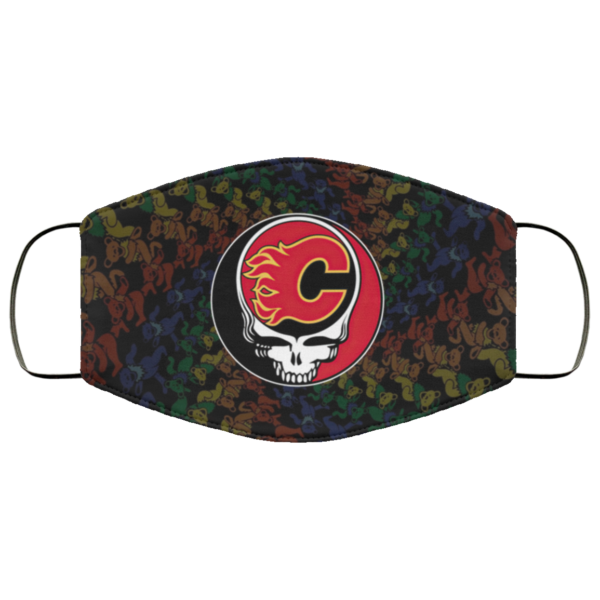 Calgary Flames Grateful Dead Face Mask