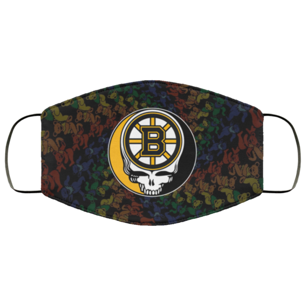 Boston Bruins Grateful Dead Face Mask
