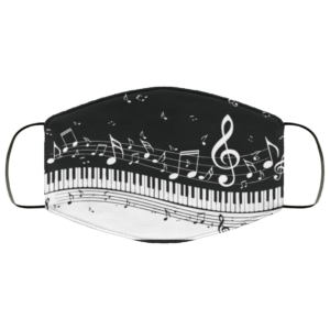 Piano music notes Face Mask