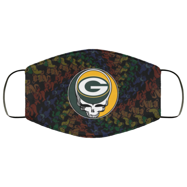Green Bay Packers Grateful Dead Face Mask