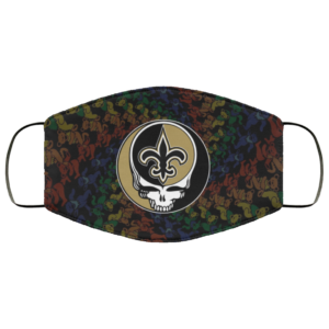 New Orleans Saints Grateful Dead Face Mask