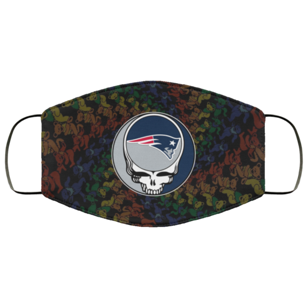 New England Patriots Grateful Dead Face Mask