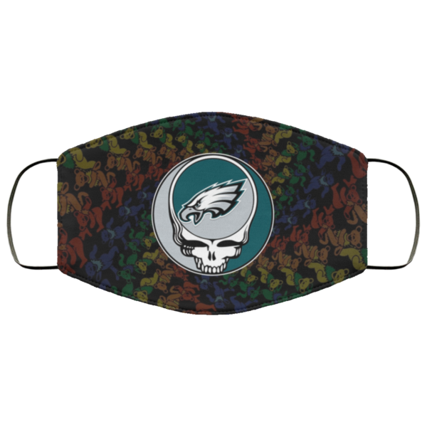 Philadelphia Eagles Grateful Dead Face Mask