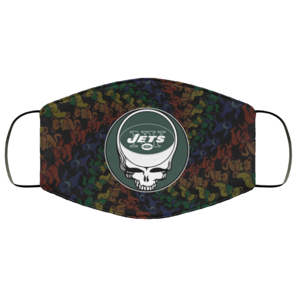 New York Jets Grateful Dead Face Mask