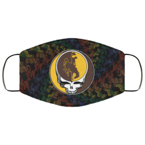Wyoming Cowboys Grateful Dead Face Mask