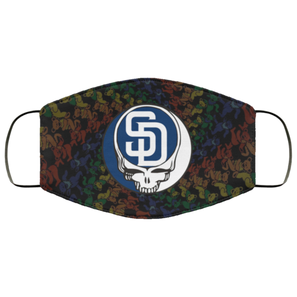 San Diego Padres The Grateful Dead Face Mask
