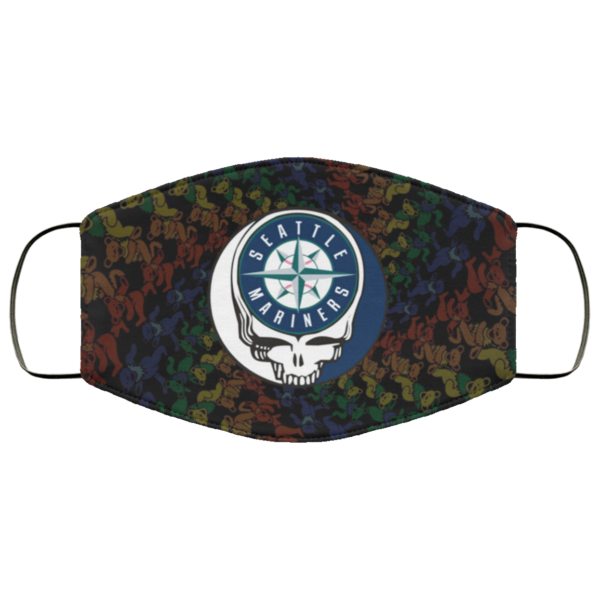 Seattle Mariners The Grateful Dead Face Mask