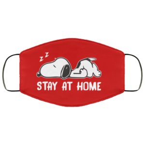 Snoopy Stay at home Face Mask