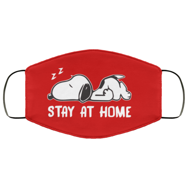Snoopy Stay at home Face Mask
