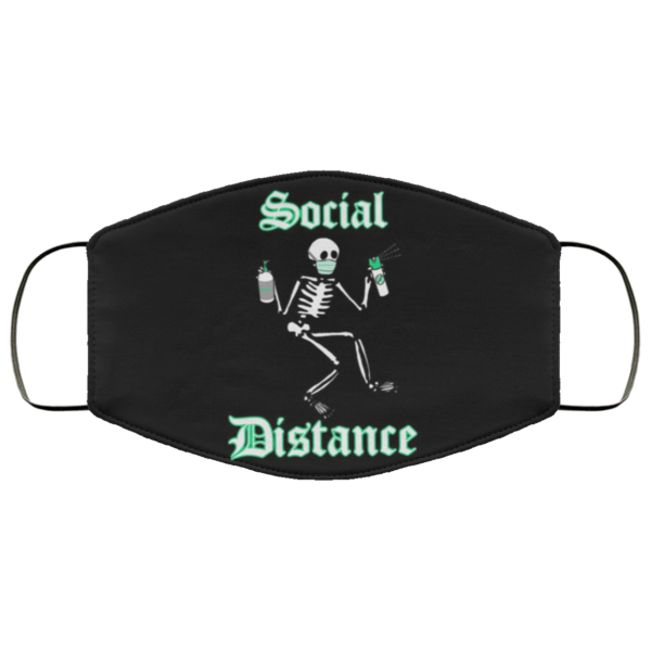 Social distance skeleton Cloth Face Mask