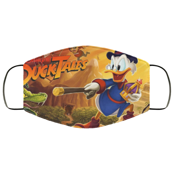 Cartoon Film Scrooge McDuck Face Mask Washable Reusable