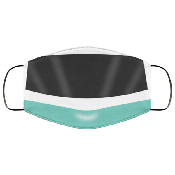 Teal Monorai Face Mask