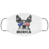 American Flag Sheltie Patriotic 4th Of July Face Mask