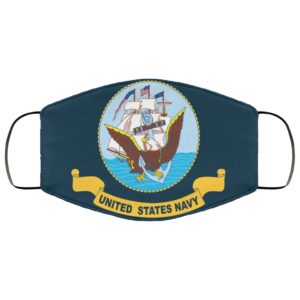 America Flags Navy Sea Seagulls Anchor Flag United States Navy Day Veterans Flag Face Mask