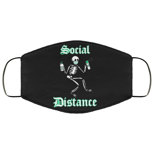 Social distance skeleton Cloth Face Mask