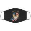 America English Bulldog Dog 4th of July Face Mask