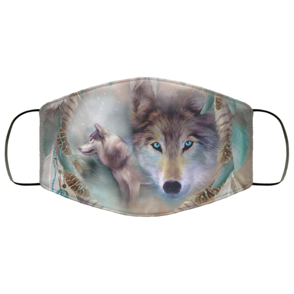 Wolf Galaxy Dreams Face Mask