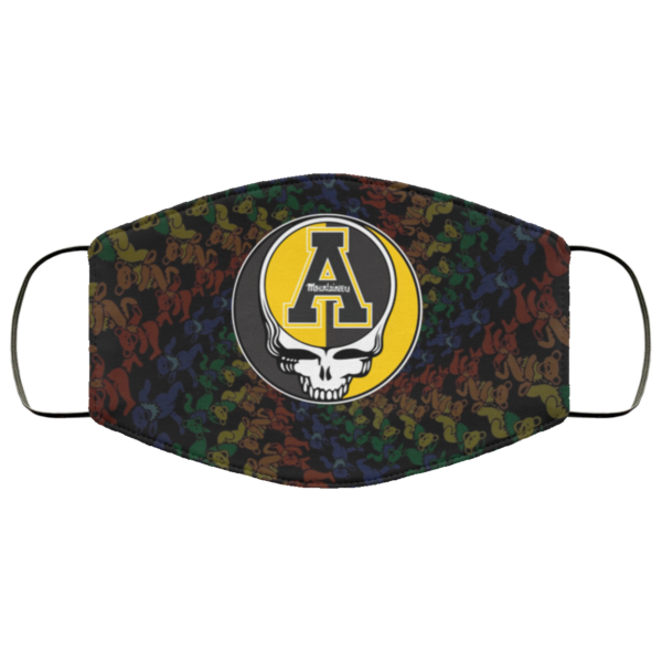 Appalachian State Mountaineers Grateful Dead Face Mask