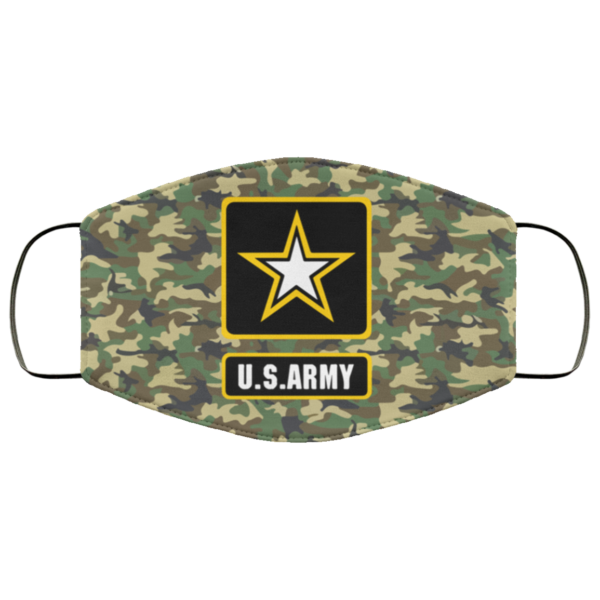 US Army Camo Face Mask Washable