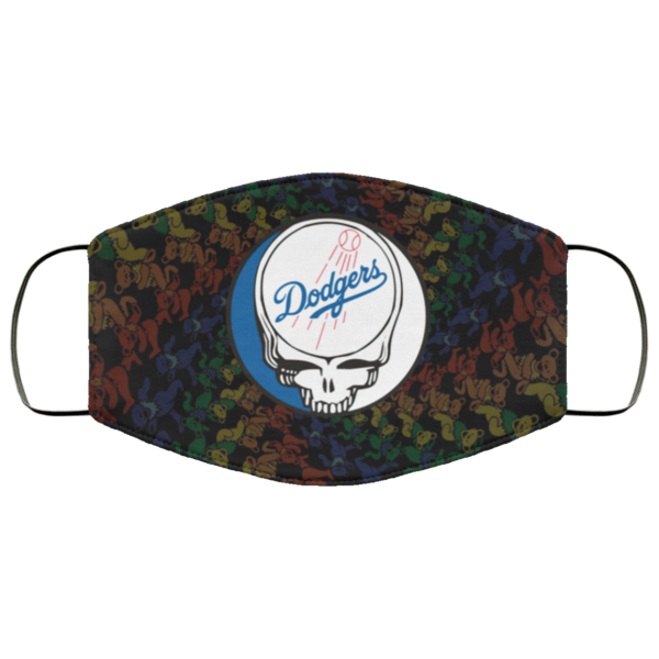 Los Angeles Dodgers The Grateful Dead Face Mask