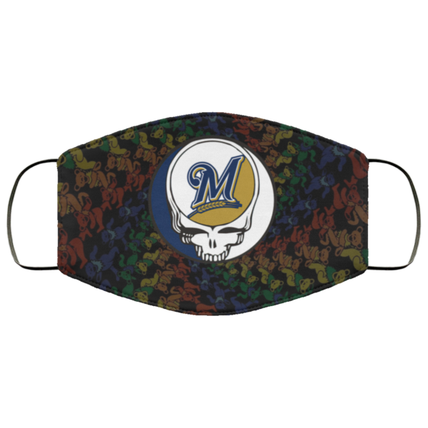 Milwaukee Brewers The Grateful Dead Face Mask
