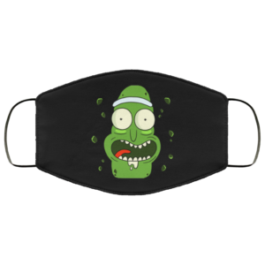 Funny Pickle Rick Face Mask